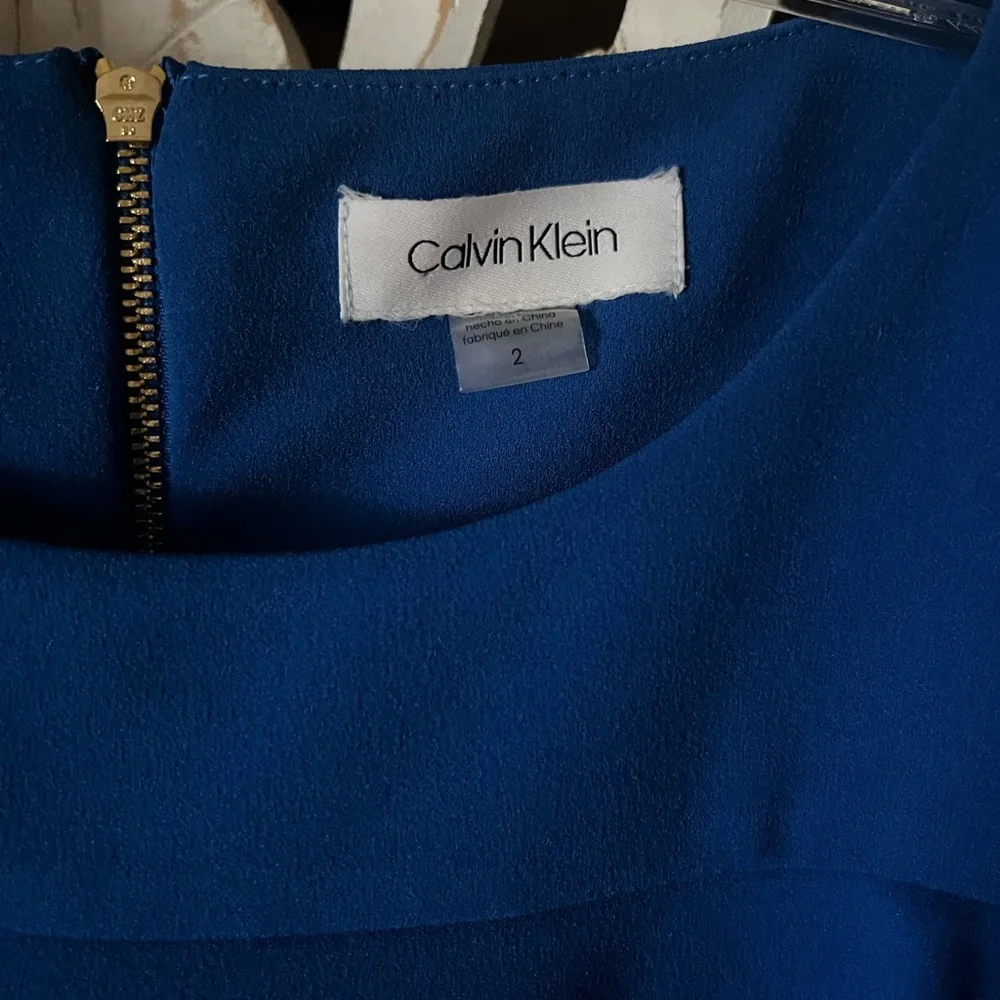 NWT Calvin Klein royal blue dress - Picture 6 of 6